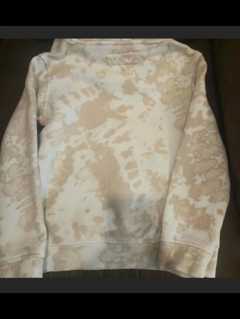 abercrombie kids Cream and Tan Pullover Hoodie